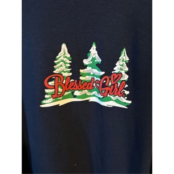 Christmas Blessed Girl Plus Size Tee 2X - Picture 2 of 6